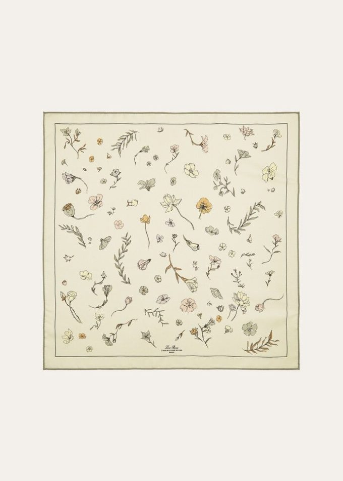 L’Arte Delle Fibre Dei Fiori Foulard 60×60