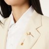 Linen Flower Bud Pin