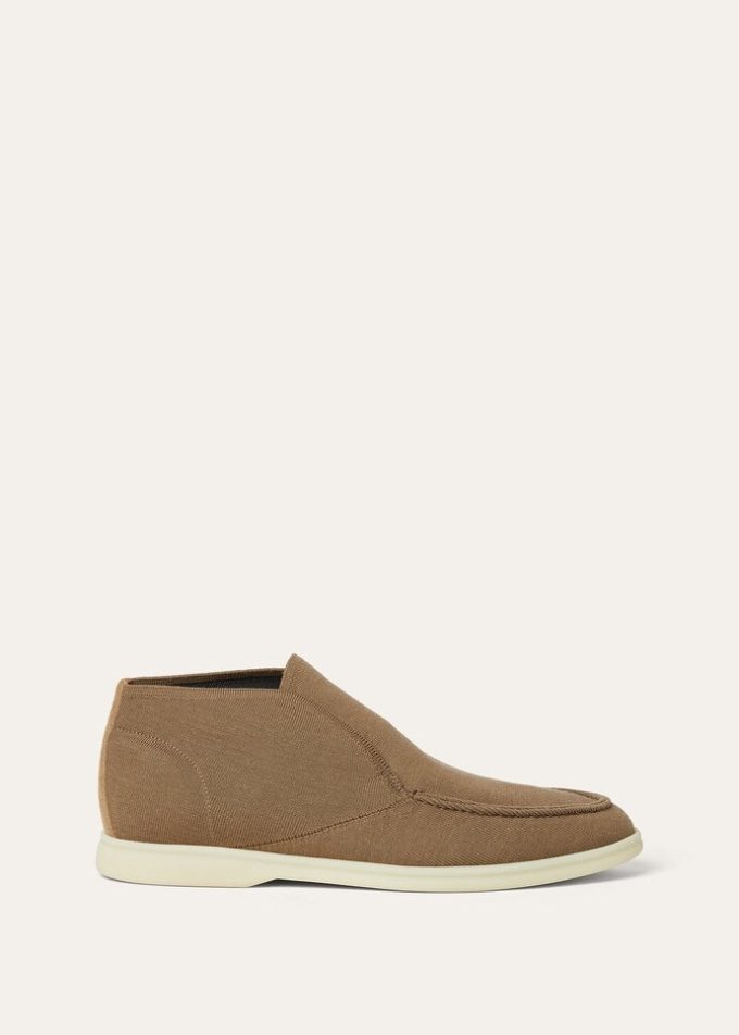Open Knitted Walk Ankle Boot